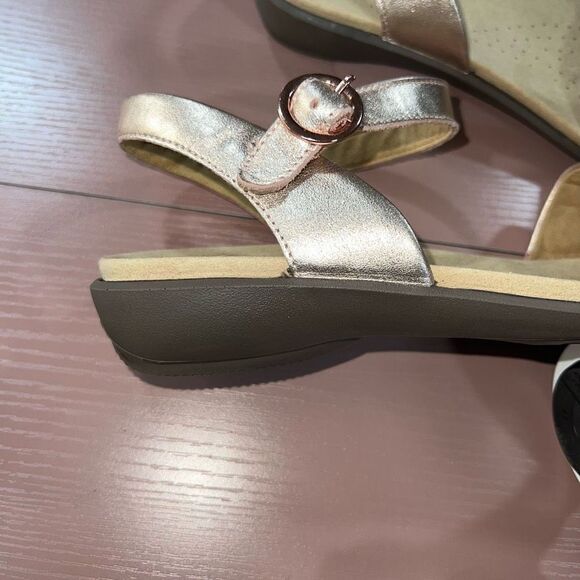 Hotter Women's Tropic Sling Back Sandals Rose Gold - Picture 4 of 5